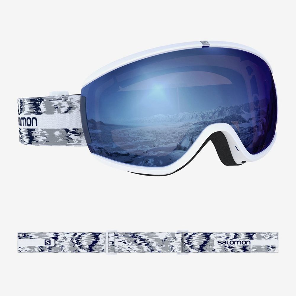 SALOMON IVY WHITE GLITCH Philippines - Men's Goggles - White | 836409-XJP